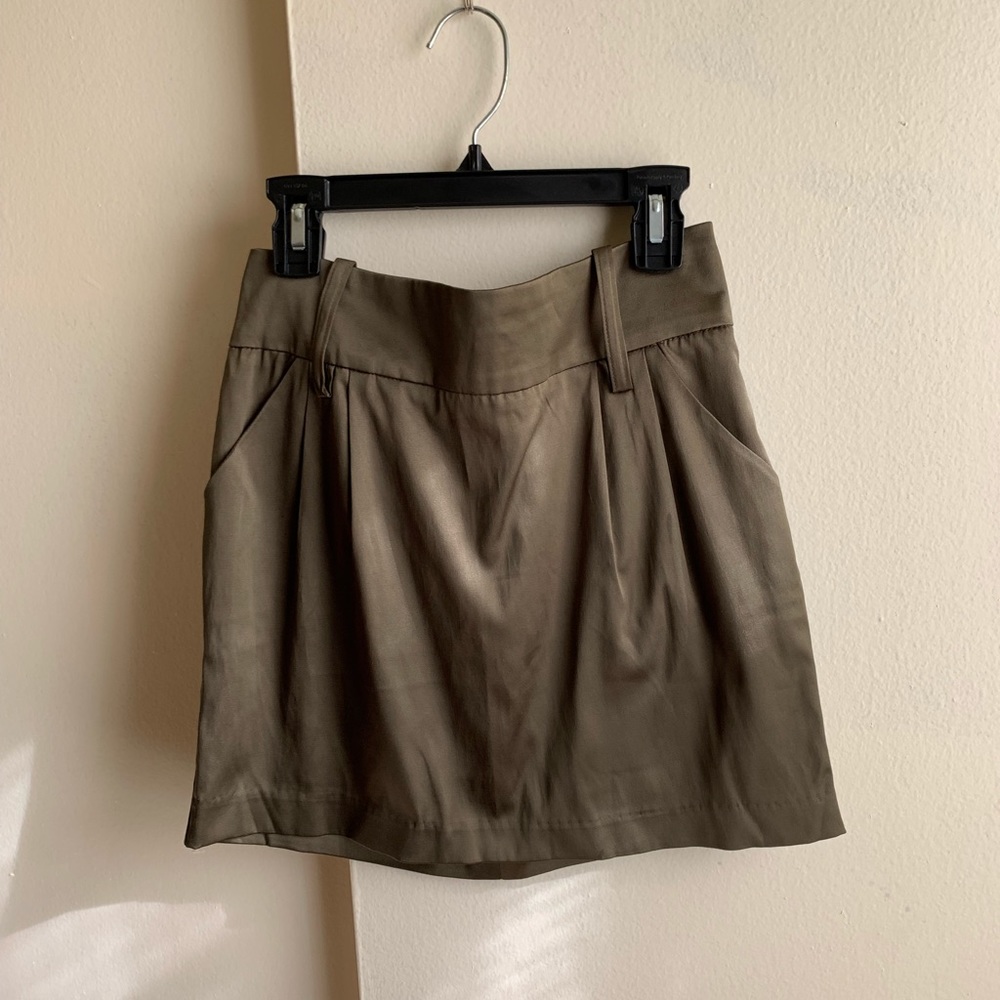 Metallic Mini Skirt